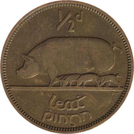 Ирландия 1/2 пенни 1942 год
