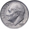 США 1 дайм (10 центов) 1989 год - Франклин Рузвельт (P)