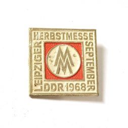 Значок ГДР. Лейпцигская ярмарка март 1968 год