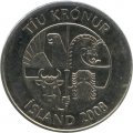 Исландия 10 крон 2008 год - Мойва