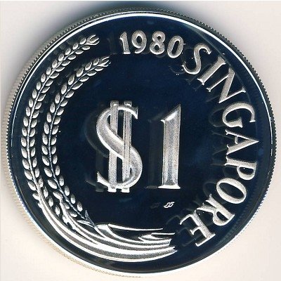Сингапур 1 доллар 1980 год