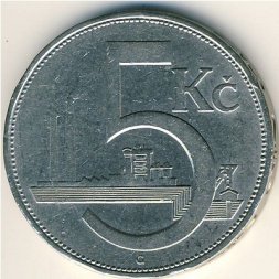 Чехословакия 5 крон 1938 год