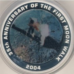 Австралия 1 доллар 2004 год - 35-летие высадки первого человека на Луне