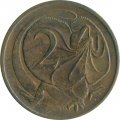 Австралия 2 цента 1972 год - Плащеносная ящерица