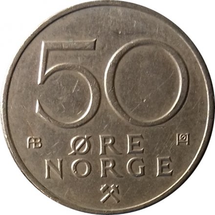 Норвегия 50 эре 1974 год