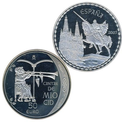 Испания 50 евро 2007 год