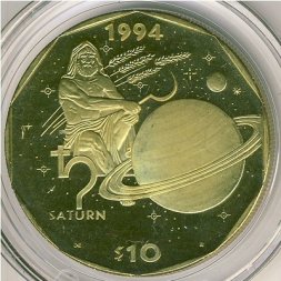Маршалловы острова 10 долларов 1994 год