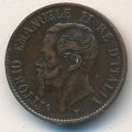 Италия 1 чентезимо 1867 год - (&quot;M&quot; - Милан)