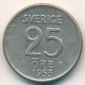 Швеция 25 эре 1953 год - Король Густав VI Адольф