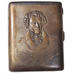 Портсигар СССР А.С. Пушкин 1799-1949 гг.