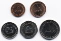 Набор из 5 монет ОАЭ 1996 - 2012 год
