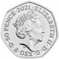 Великобритания 50 пенсов 2021 год - 150 лет со дня смерти Чарлза Бэббиджа
