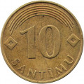 Латвия 10 сантимов 2008 год