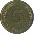 ФРГ 5 пфеннигов 1986 год (G)