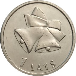 Латвия 1 лат 2012 год - Колокольчики