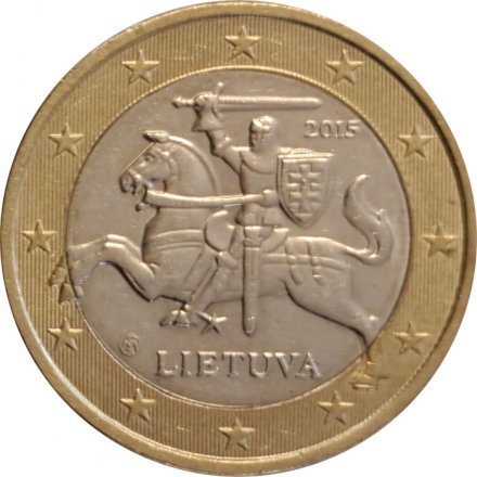 Литва 1 евро 2015 год