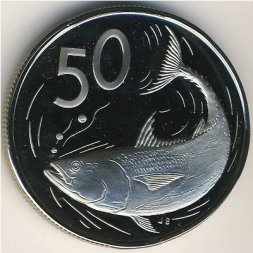Острова Кука 50 центов 1974 год
