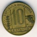 Аргентина 10 сентаво 1942 год