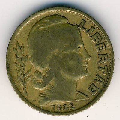 Аргентина 10 сентаво 1942 год