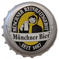 Пивная пробка Германия - Munchner Reinheitsgebot Munchner Bier Seit 1487