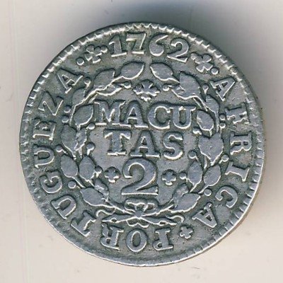 Ангола 2 макуты 1762 год