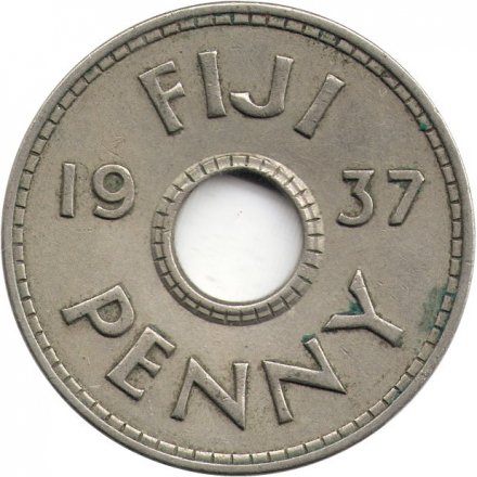 Фиджи 1 пенни 1937 год