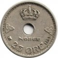 Норвегия 25 эре 1939 год - Король Хокон VII