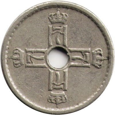 Норвегия 25 эре 1939 год - Король Хокон VII