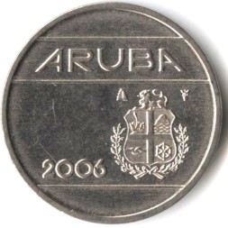 Монета Аруба 25 центов 2006 год