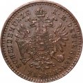 Австрия 1 крейцер 1881 год