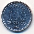 Бразилия 100 крузейро 1986 год