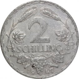 Австрия 2 шиллинга 1947 год