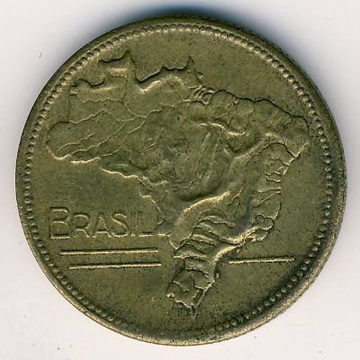 Бразилия 2 крузейро 1952 год