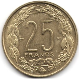 Камерун 25 франков 1958 год - Антилопы