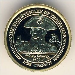 Остров Мэн 1/25 кроны 2005 год