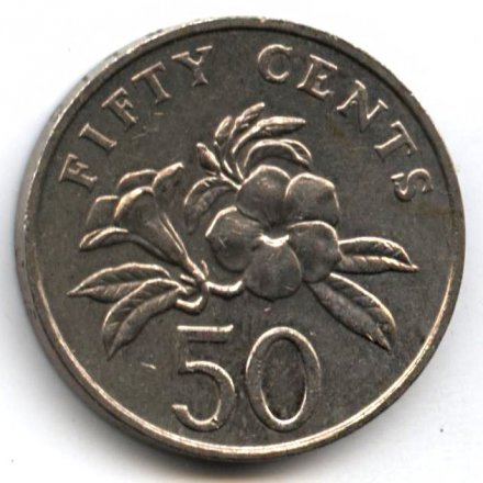 Сингапур 50 центов 2009 год