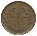 Финляндия 1 марка 1951 год (медь)