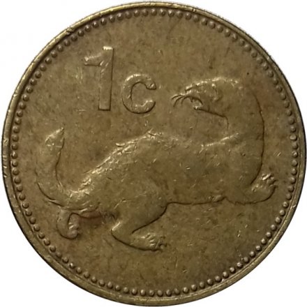 Мальта 1 цент 1986 год - Ласка