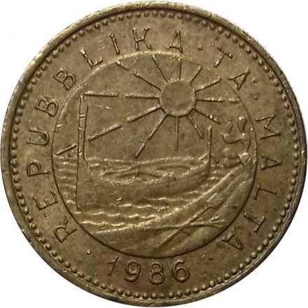 Мальта 1 цент 1986 год - Ласка