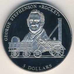 Либерия 5 долларов 2000 год