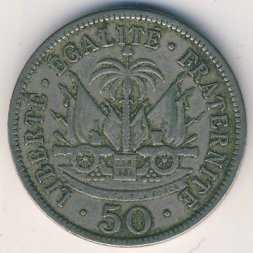 Гаити 50 сантимов 1908 год
