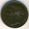 Маврикий 2 цента 1883 год
