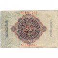 Германия 20 марок 1914 год - F
