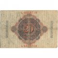 Германия 20 марок 1914 год - F+