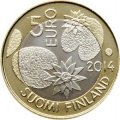 Финляндия 5 евро 2014 год - Северная природа - Дикая природа