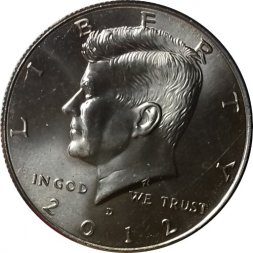 США 1/2 доллара 2012 год - Джон Кеннеди (D)