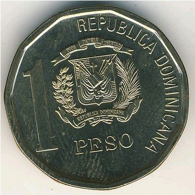 Доминиканская республика 1 песо 2008 год - Дуарте