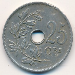 Монета Бельгия 25 сентим 1927 год BELGIQUE