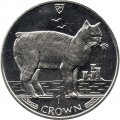 Остров Мэн 1 крона 1988 год - Кошки. Мэнкс