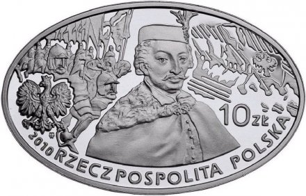 Польша 10 злотых 2010 год - Великие сражения. Битва при Клушине